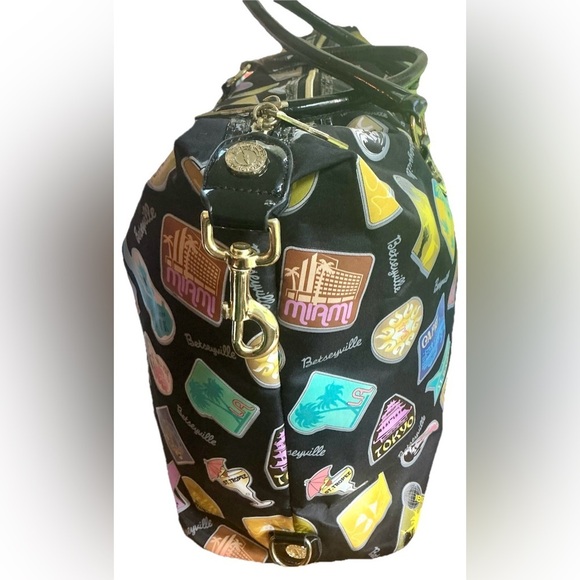 🎀 Betseyville Betsey Johnson Travel Tote Weekender | Y2K‎ Retro Print Duffel - Picture 4 of 8
